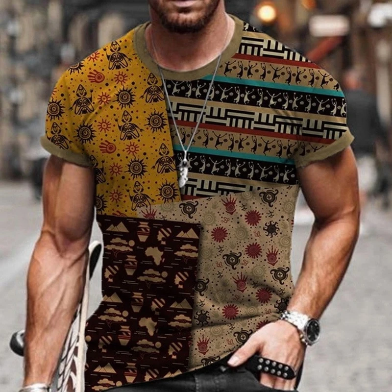 

Handsome men's and women's 3D printed short sleeve T-shirt, fashionable and comfortable, casual, summer, novel trend