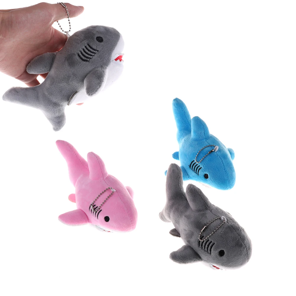 

Stuffed Shark Ocean Animal plush toy doll , with keychain gift plush toy dolls 3 Colors Medium Size 18*10CM