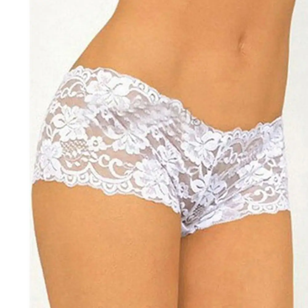 

80% Hot Sale Women Sexy Elegant Lace Cotton Floral Seamless Panty Briefs Boxer Shorts Underwear Sheer Panties Miny Thong
