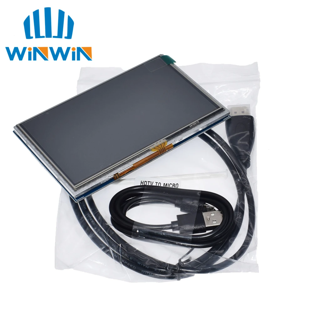 Сенсорный ЖК-экран 5 дюймов ЖК-Дисплей HDMI TFT панель 800*480 для бананового Pi Raspberry 4B 3