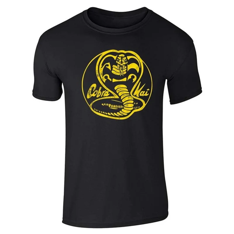 

Mens Male T Shirts Causul Cobra Kai T-Shirt Graphic Cute Hip Hop Tee Shirt Male Classic Short Sleeve O Neck Tshirt 2021 Summer