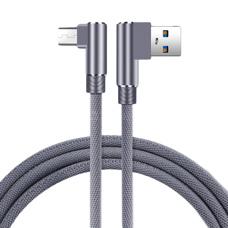 Новый зарядный кабель 1 м/2 м/3 м 90 градусов USB-кабель для iPhone 11X8 7 6 Plus Micro USB и Type-C C |