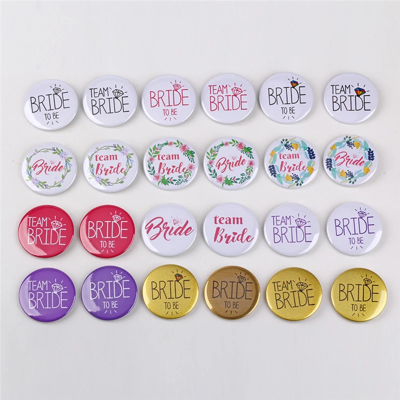 6 шт. упак. Значки для свадебной вечеринки свадебные украшения невесты|Значки| |