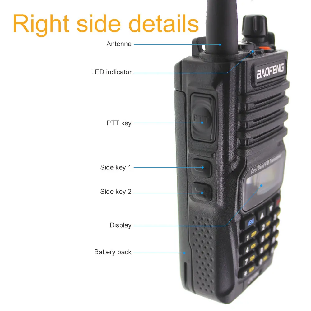 baofeng uv 9r ip68 waterproof dual band 136 174400 520mhz ham radio 10km baofeng 10w walkie talkie 10km two way radio free global shipping