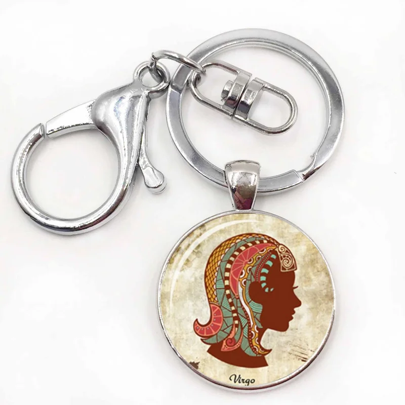 Подарок на день рождения 12 Знак зодиака стеклянные купольные украшения брелок