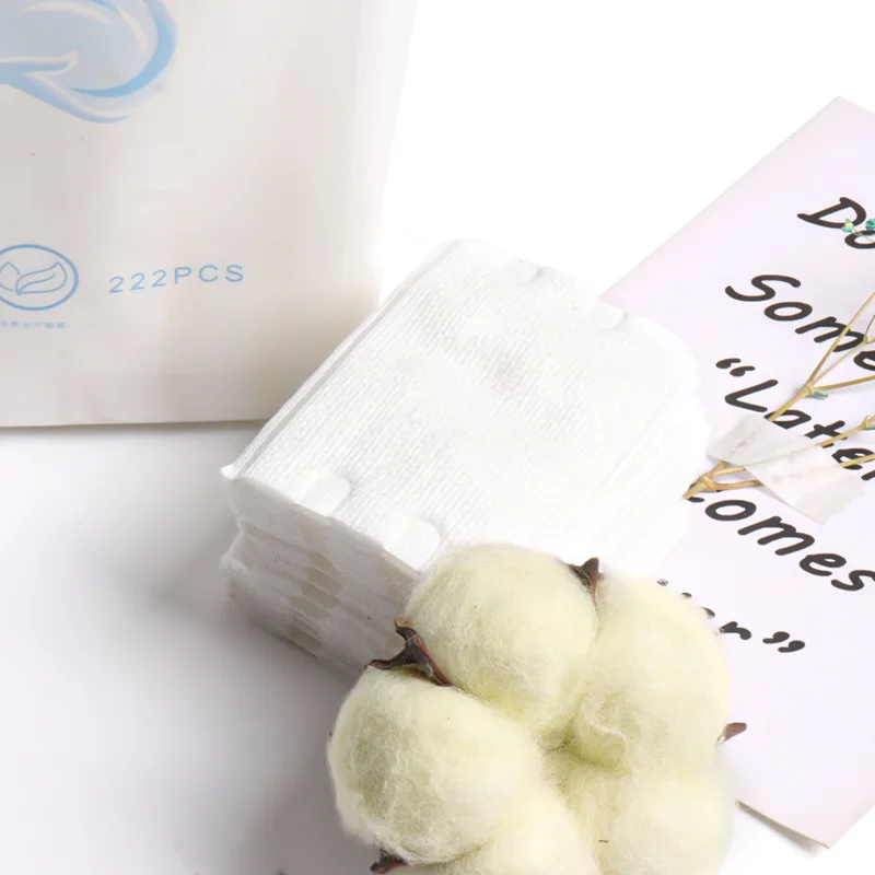 222 шт. одноразовые ватные диски безворсовые салфетки мягкие для снятия макияжа