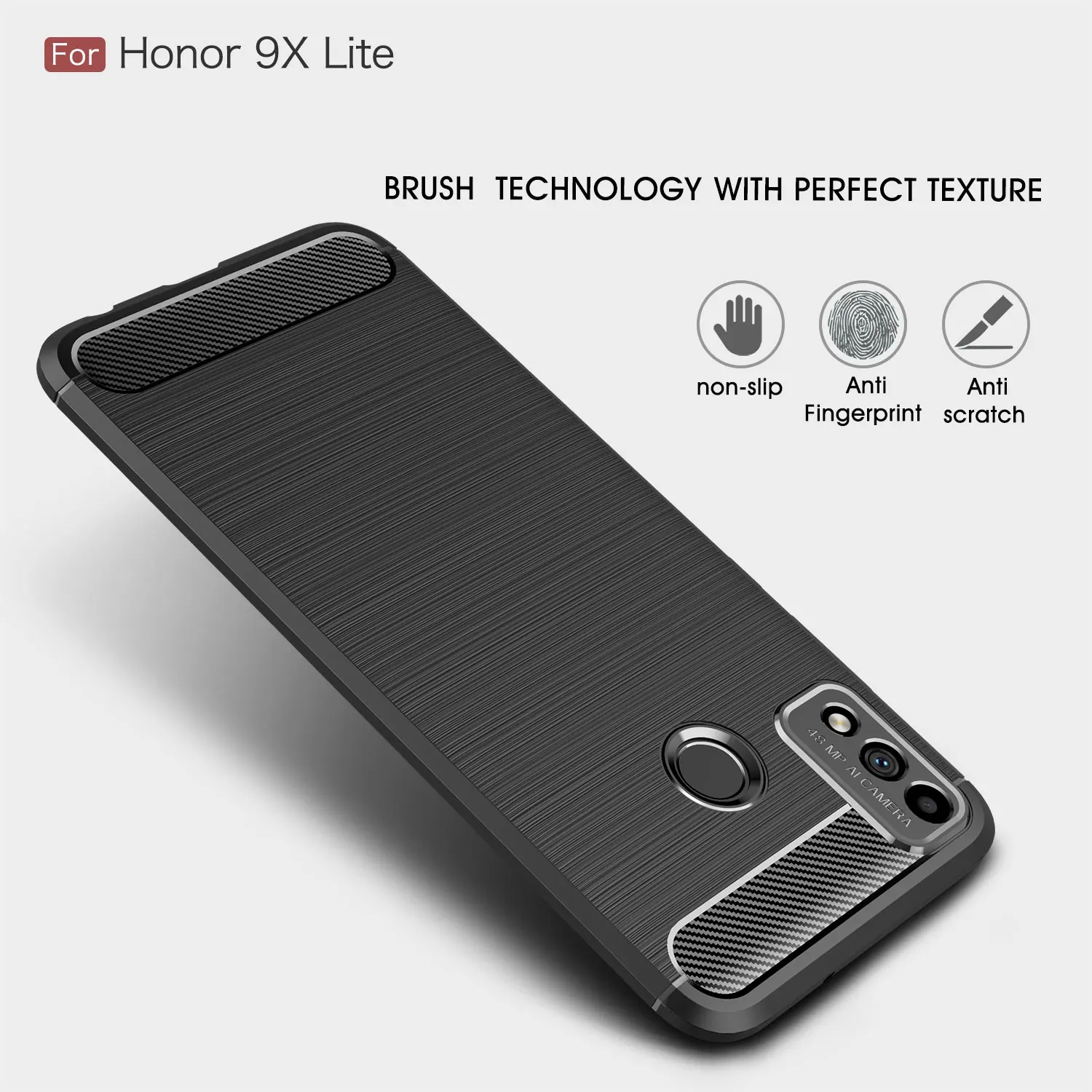 

Fashion Carbon Fiber Phone Case For Huawei Honor X10 9X 9C 30 V30 30S 20I 20 10 20S 8S 10I Lite Pro Ant Fall Protection Cover