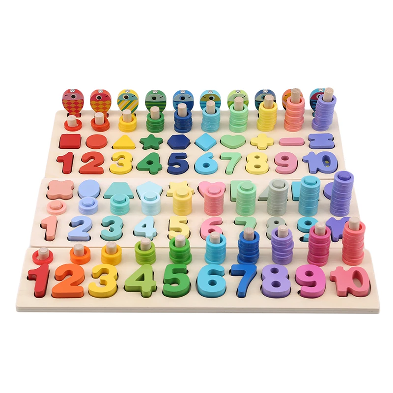 Детский деревянный 3D пазл с цифрами и алфавитом|Пазлы| |