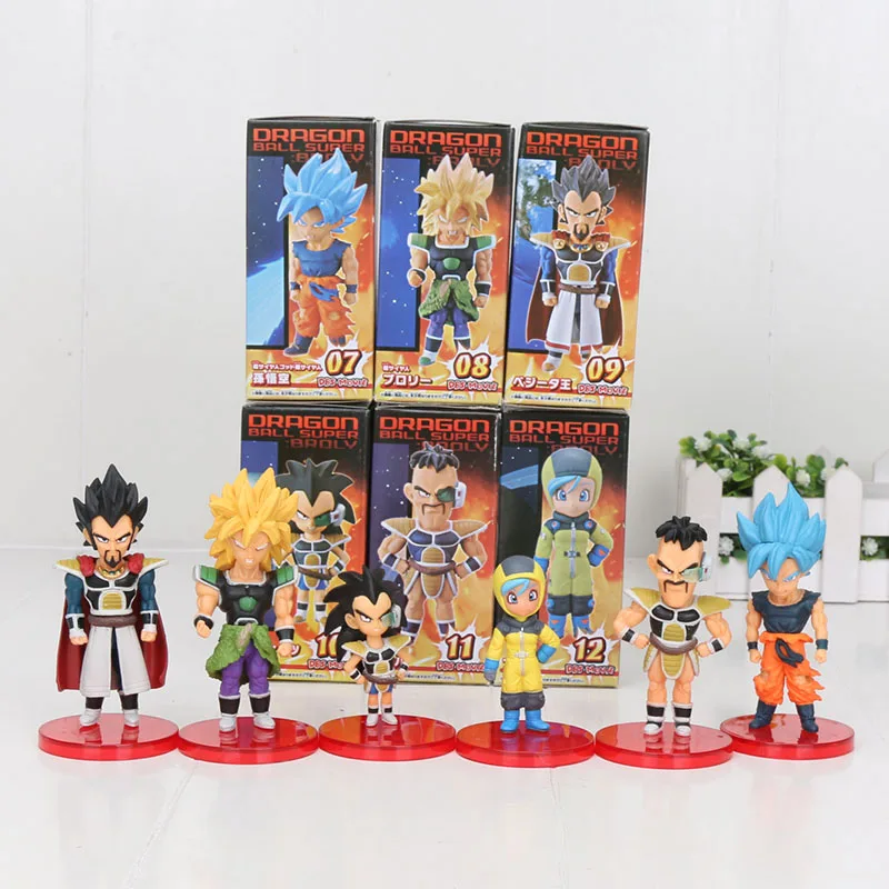 6 шт./компл. 5-7 см Dragon Ball Z Фос Сон Гоку Сын Гохан Вегета пикколо Kuririn Мастер Роши ПВХ, Коллекционная модель, футболка с рисунком персонажей игры «подарки - Цвет: 15 with box