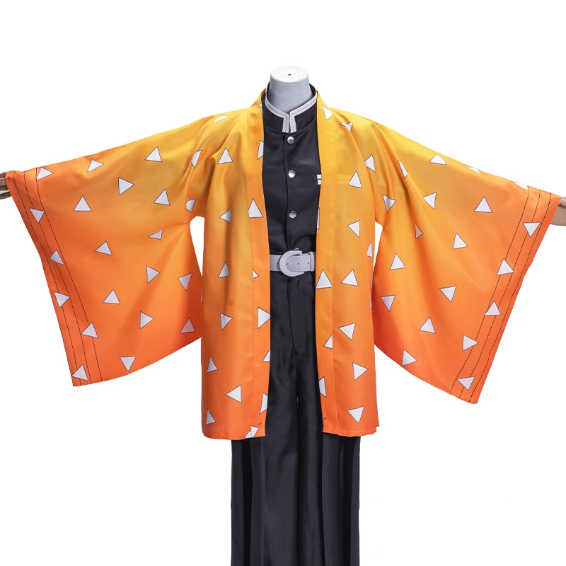 Мужские костюмы для косплея, Kimetsu No Yaiba Kamado Tanjirou, Tomioka Giyuu Agatsuma Zenitsu, оранжевая накидка