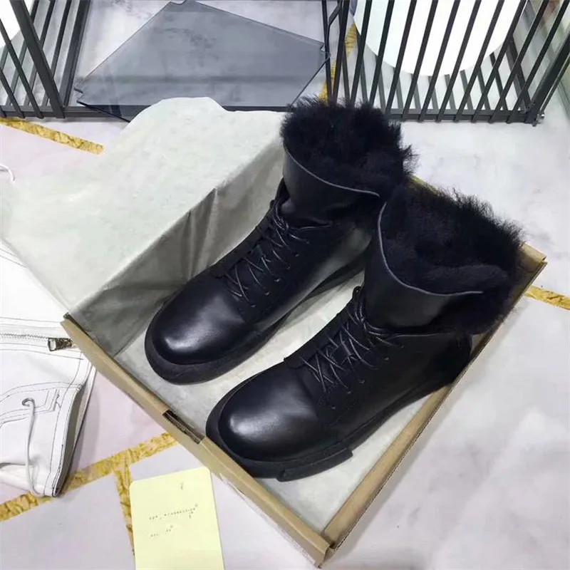 Scarpe donna/зимние ботинки; женская обувь на плоской подошве; chaussures femme; женская обувь из плюша; женские ботинки с круглым носком; обувь с перекрестной шнуровкой; Botas Mujer - Цвет: AS SHOW