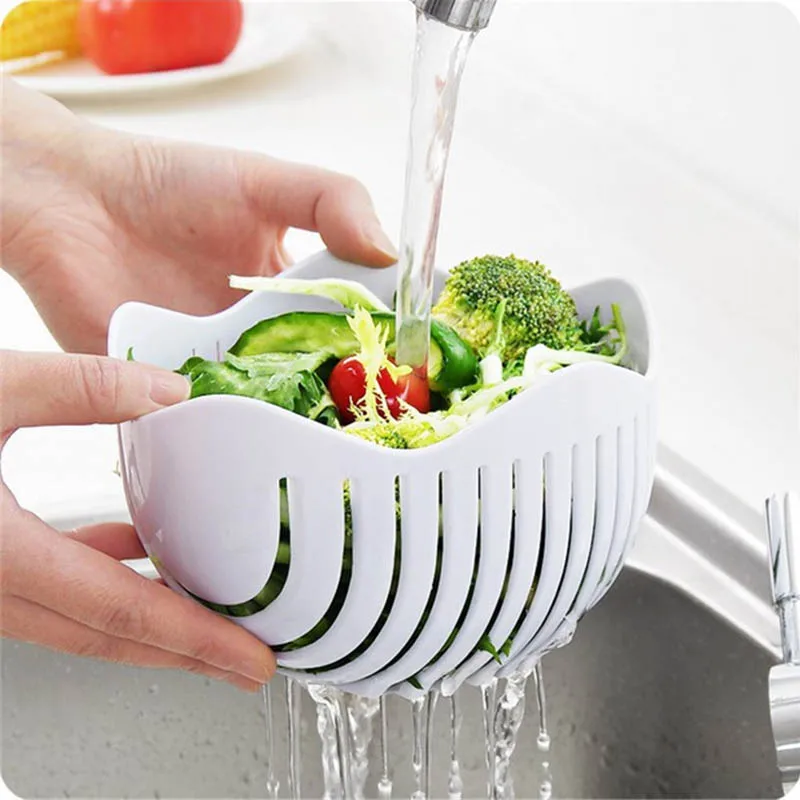 Салатные тарелки Quick Chop салатник кухонный салат инструмент Салат чаша для резки
