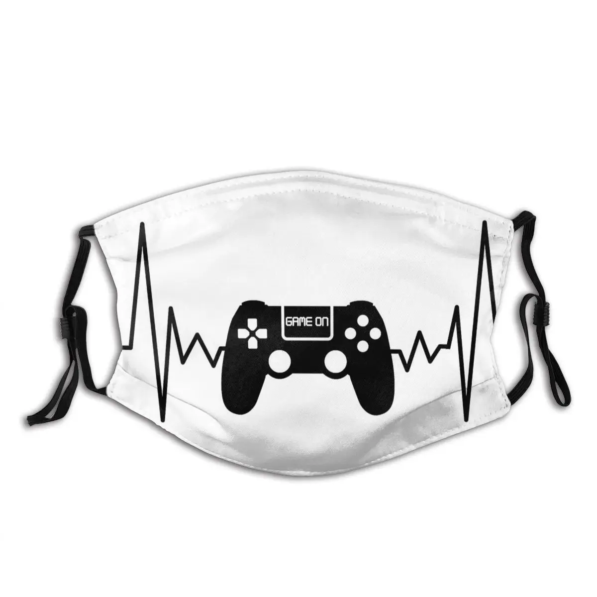 

Game Controller Heartbeat Reusable Printed Mouth Face Mask with filter Anti Haze Dust Proof Earloop Protection Cover Respirator