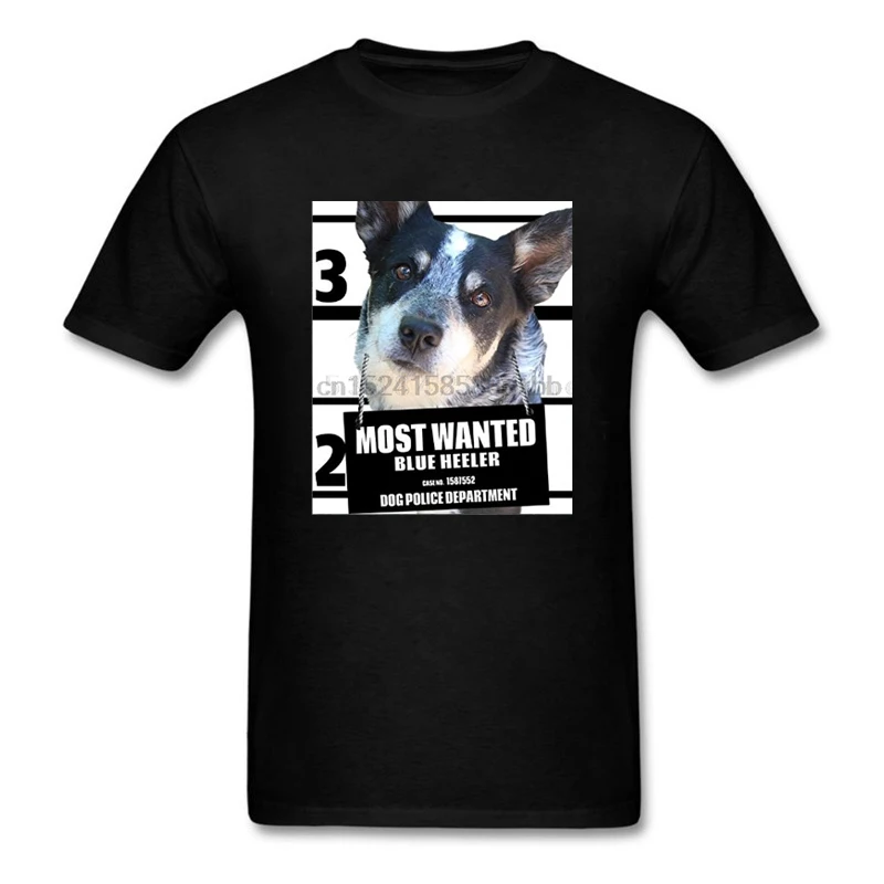 Newest 2023 Men T-shirt Most Wanted Blue Heeler Cute Cattle Dog Tee Shirts