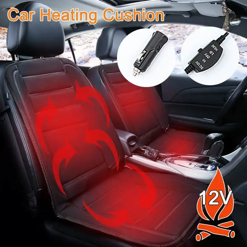 

1pcs Car Seat Cushion Covers 12V Fast Heating & Adjustable Heater Warmer Winter Household Cushion Cardriver Heated Seat Cushion