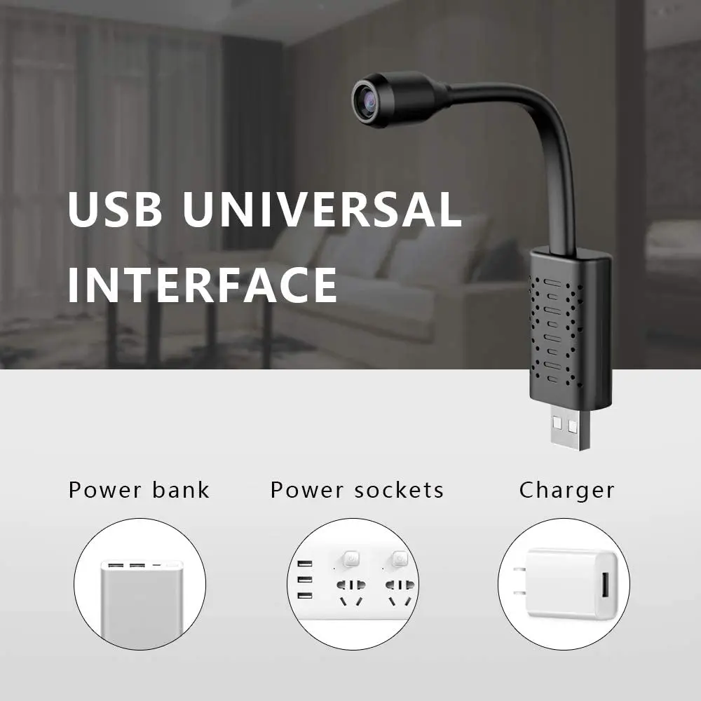 EVKVO HD Смарт мини Wifi USB камера в режиме реального времени ip наблюдения AI