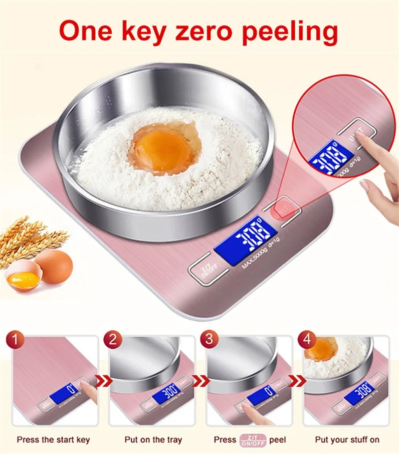 

Lcd Stainless Steel Digital Jewelry Kitchen Scale Precision Food Scales Electronic Balance Mini Measuring Tools For Cooking Tool