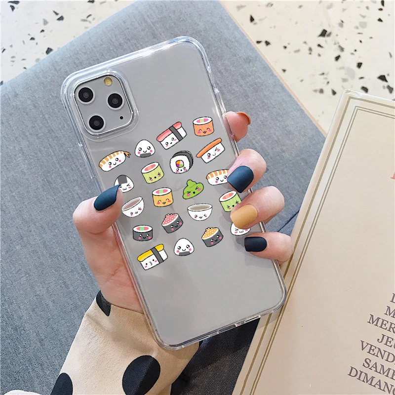 Мягкие чехлы из ТПУ для iPhone12pro 11Pro max 8 7 6s plus SE 5S XR XS MAX 12mini Kawaii Nutellas | Мобильные
