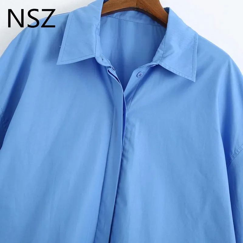 Блузка женская оверсайз в стиле бойфренда с разрезом сбоку | Женская одежда