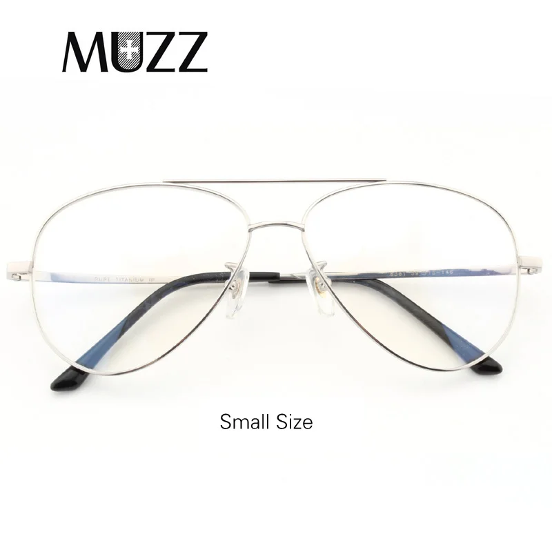 Big Size Pure Titanium Prescription Frame Pilot Men Oversize Eye Glasses Frame Optical Myopia Eyeglasses High-quality Frame for Women - Цвет оправы: Big Size