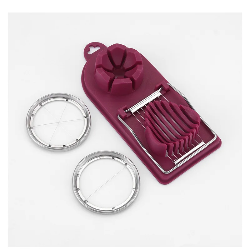 

Stainless Steel Egg Slicer Breakfast Luncheon Salad Eggs Cutter Home Kitchen Gadgets Sectioner 2 Cutting Modes