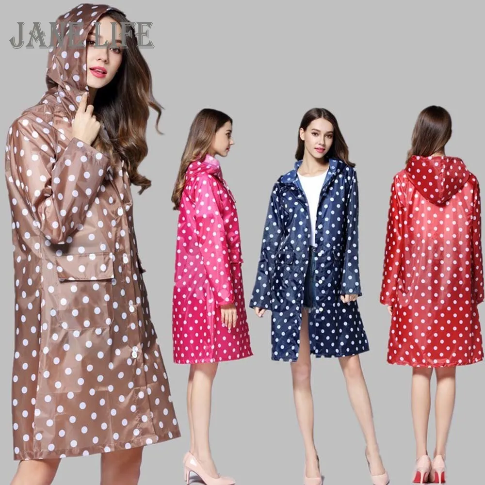 

Lady Hooded Raincoat Outdoor Travel Waterproof Riding Cloth Raincoat Women Poncho Long Rainwear Raincoat Jacket Outdoor Supplies