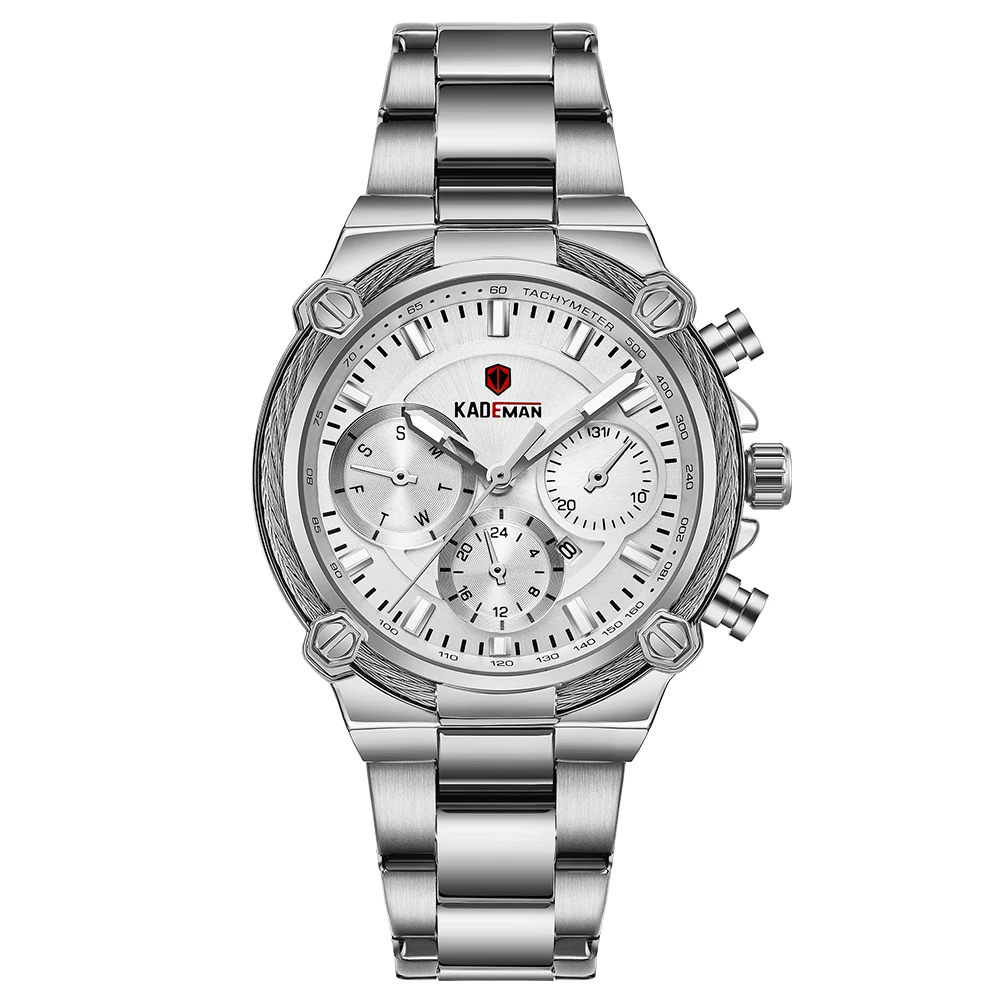 Новинка 2020 женские часы KADEMAN креативные кварцевые роскошные из нержавеющей стали