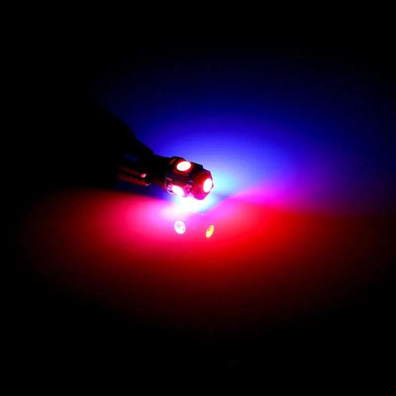 2 шт. светодиодные RGB лампы T10 5SMD W16W для заднего хода|Сигнальная лампа| |