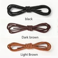 waxed cotton round shoelaces leather shoes boots casual shoes lace fashion classic unisex waterproof leather shoe laces