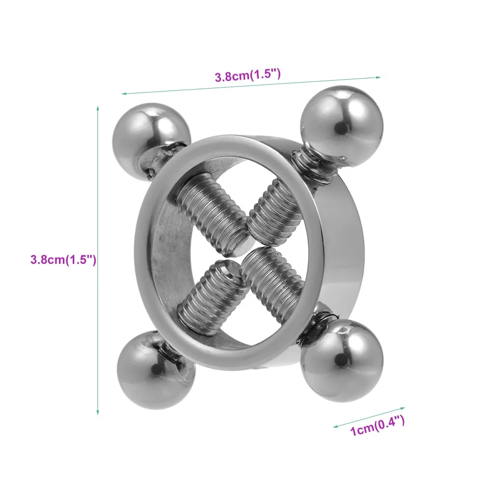 1 пара женской Нержавеющая сталь зажимы для сосков Секс груди и статьи изделия