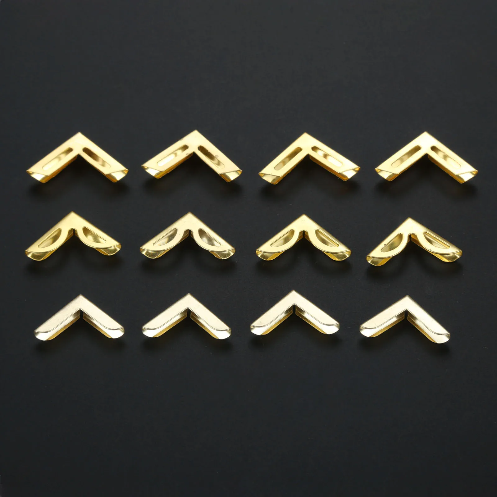 50 шт. Золотая мебель для книг скрапбукинга альбома меню папки Угловые протекторы