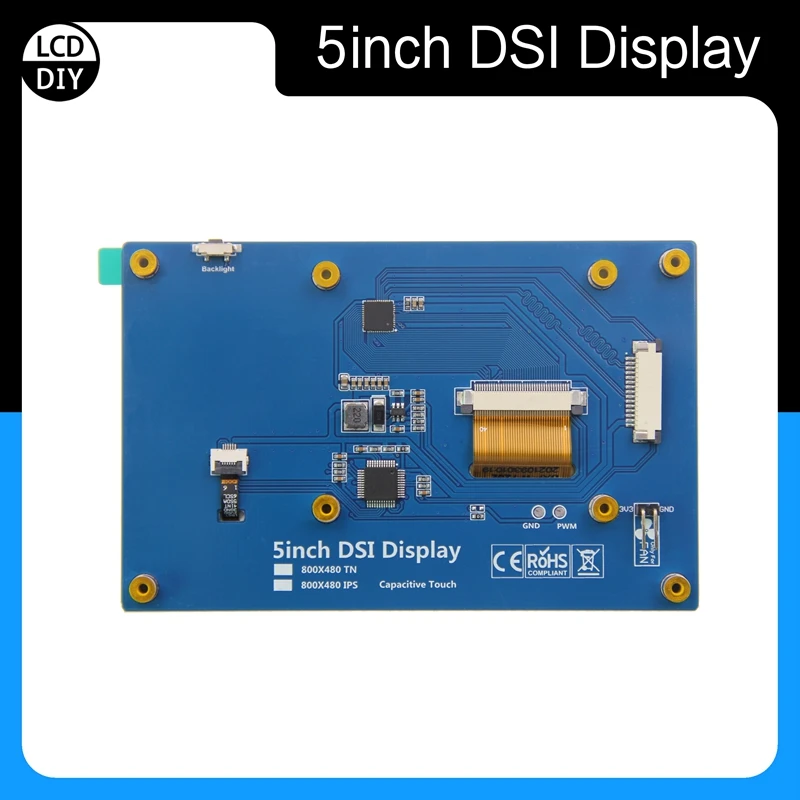 5 0 &quot5 дюймов 800*480 IPS TFT MIPI DSI Мультисенсорная емкостная сенсорная панель ЖК-модуль