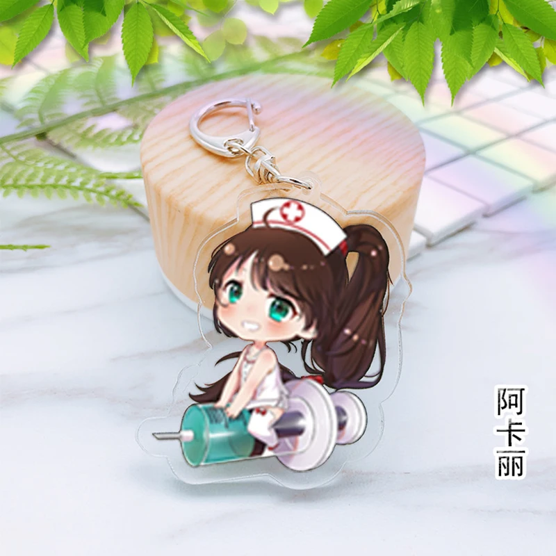 6 видов игры Лига Легенд акриловый брелок милые ювелирные аксессуары кулоны Chaveiro