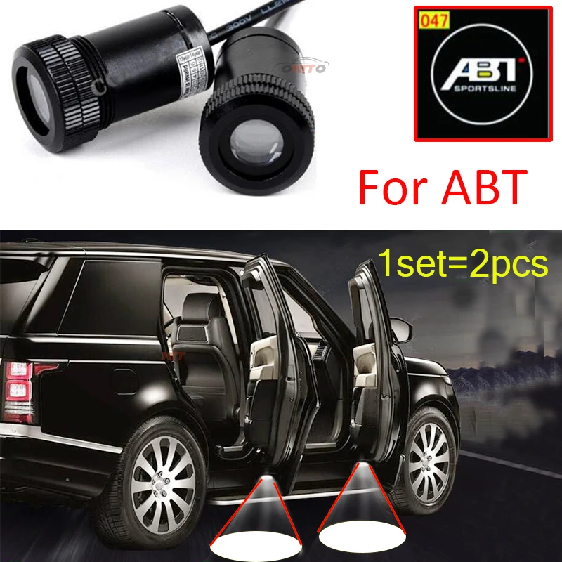 

Car Door Projector Welcome Lights Car Led Ghost Shadow Light ABT logo for Passat B6 B7 CC Golf MK5 MK6 Tiguan