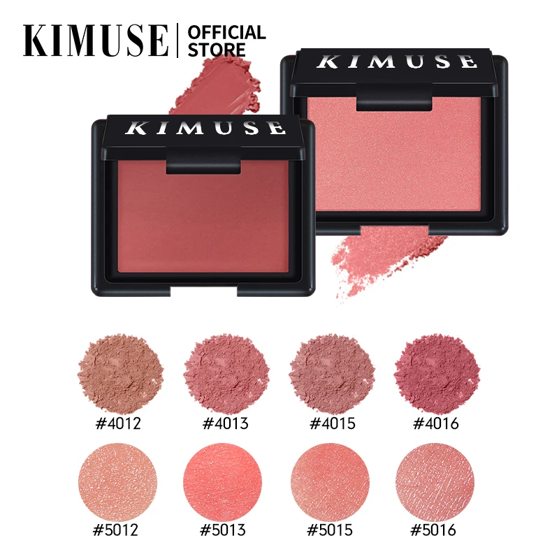 

KIMUSE Blush Peach Pallete 8 Colors Face Mineral Pigment Cheek Blusher Powder Cosmetic Professional Contour Shadow Blush Palett