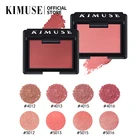 KIMUSE, румяна, персиковая палитра, 8 цветов, минеральный пигмент для лица, румяна, пудра, косметика, профессиональные Контурные тени, румяна, Palett