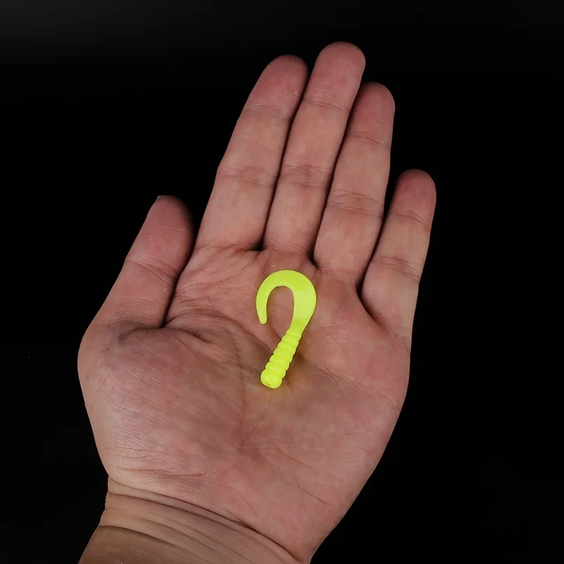 

Ardea Soft Lures 10pcs 40mm 0.9g jigging Curly Worm tail Silicone Bait Artificial Wobblers BaitfishingSwimbait Bass