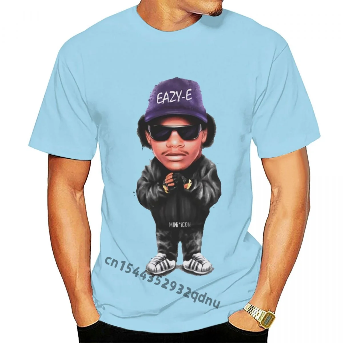 

Nwa Compton 1988 Easy-E Cartoon Men T-Shirt Black T Shirt Men 2018 Fashion Short Sleeve Fashion Summer Printing Casual