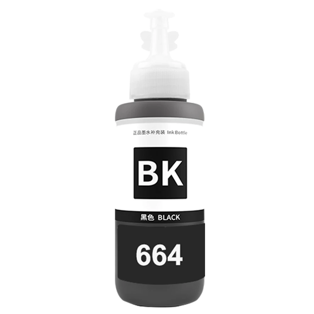 HS 1 комплект + 2 черные совместимые с Epson 664 EcoTank чернильные бутылки для L312 L365 L555