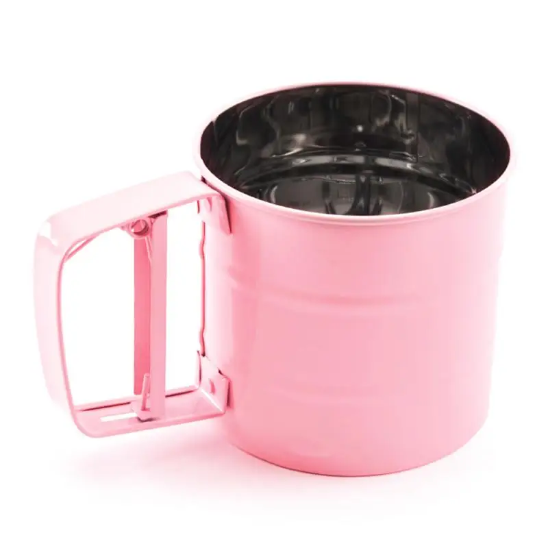 Сито для муки из нержавеющей стали Ручной Кухонный шейкер выпечки сито сахарной