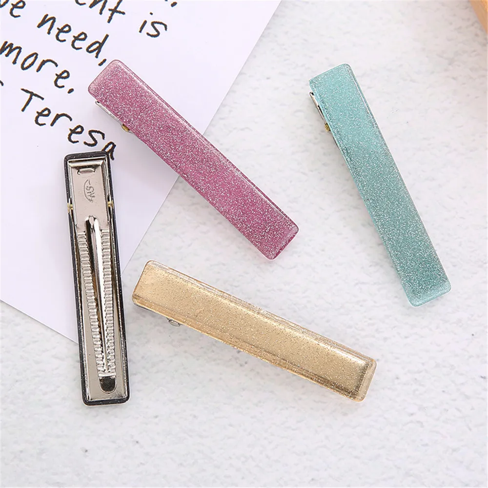 Новые модные женские блестящие заколки для волос из ацетата заколка в виде