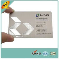 fashion stainless steel custom visit name metal business card