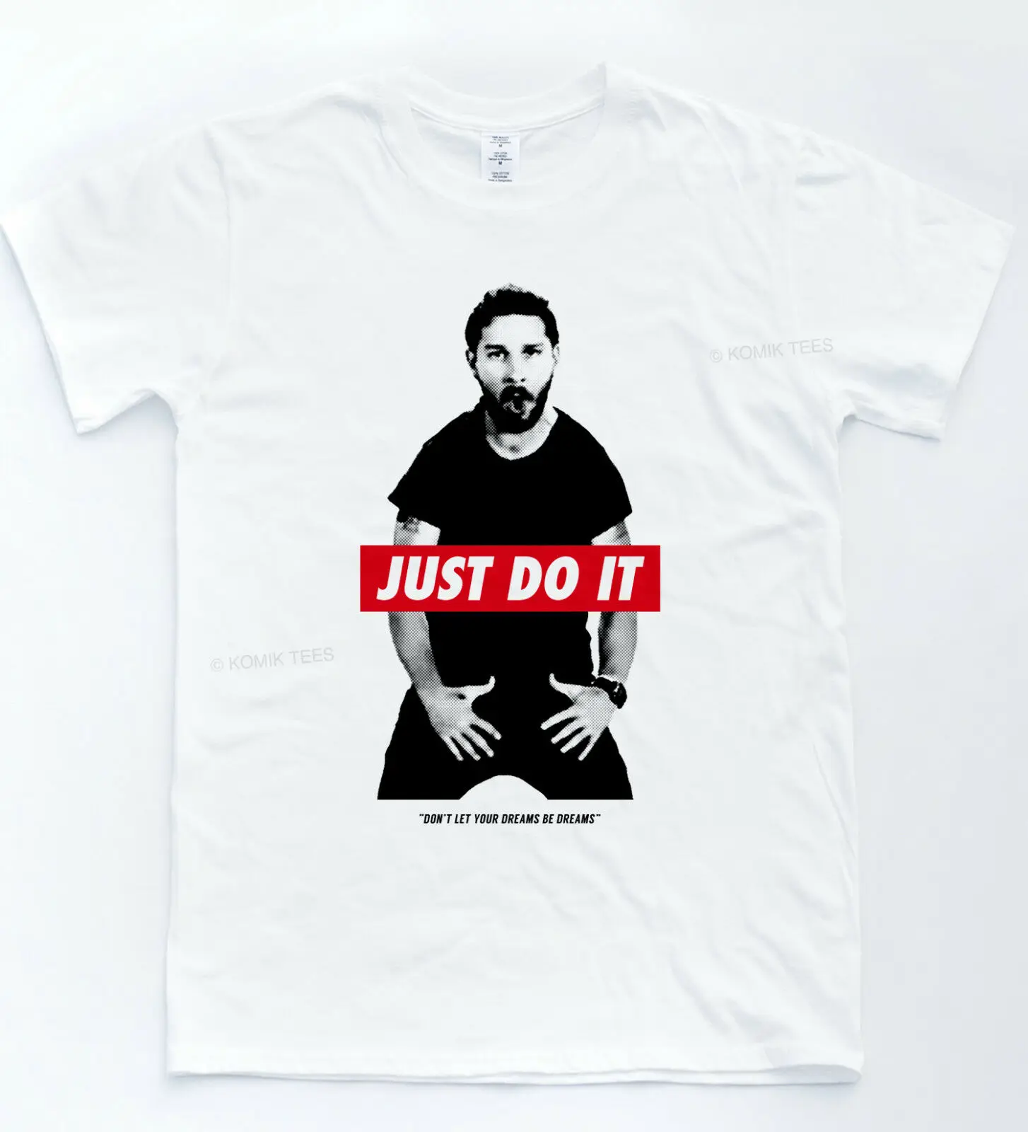 Футболка Do It Shia Labeouf Мотивационная Цитата Забавный сон тройник тренажерный зал Meme