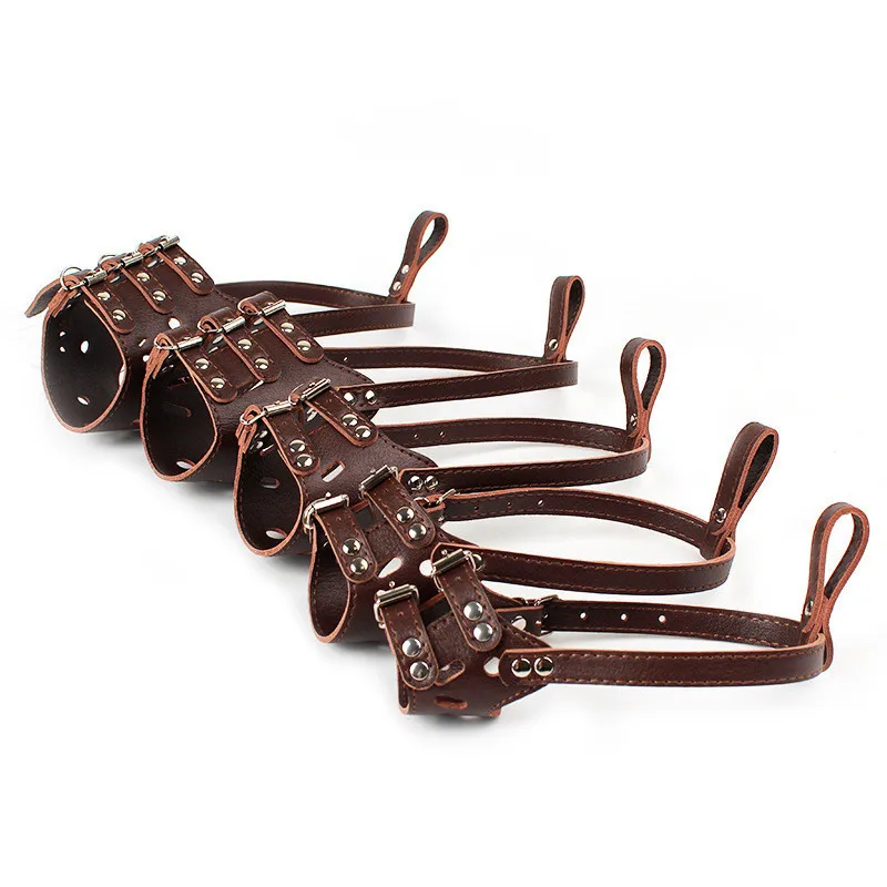 Намордник против намордник лая из искусственной кожи регулируемый