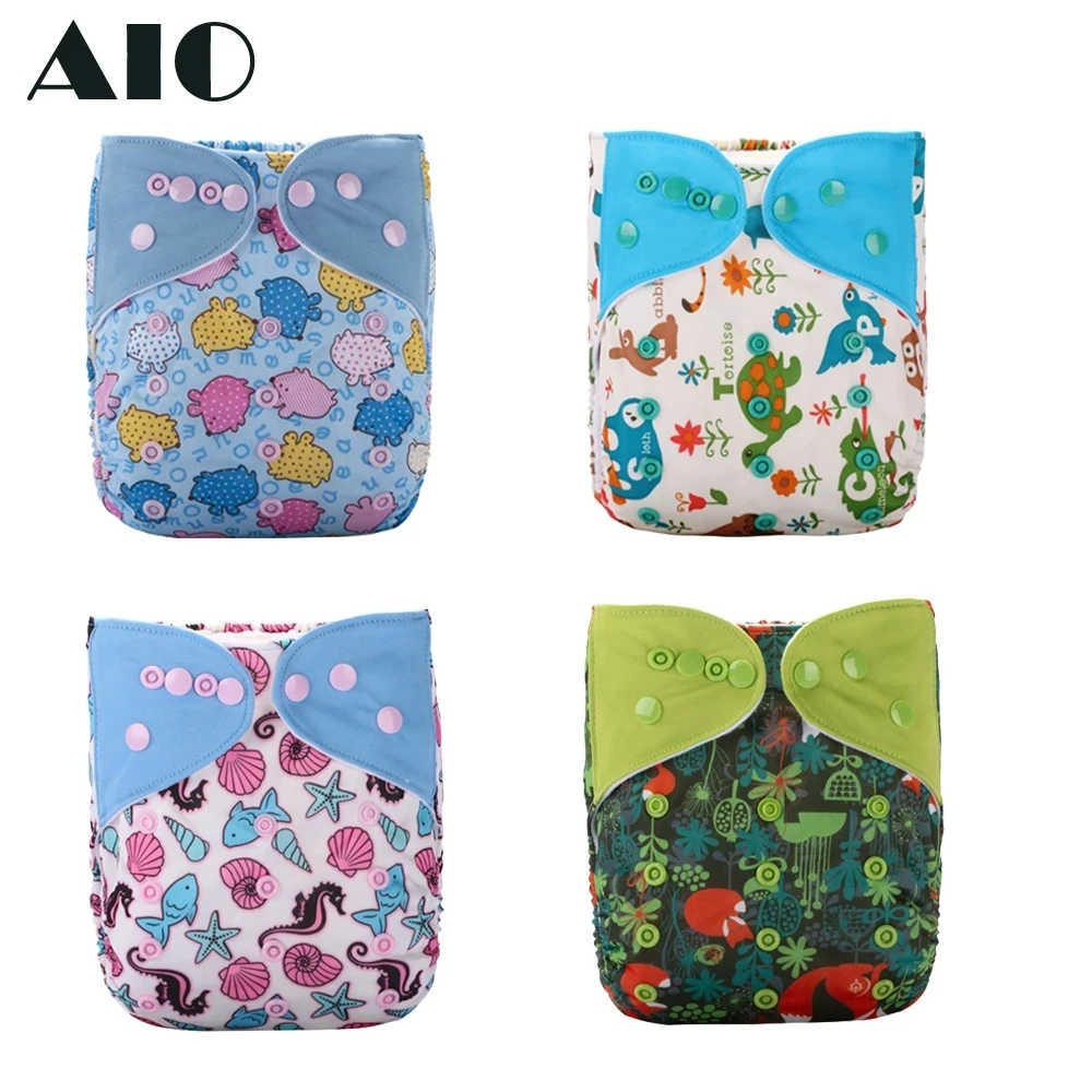 

Моющиеся детские подгузники с мультяшным принтом, 2021 многоразовые карманные тканевые подгузники для мальчиков и девочек, экологически чис...