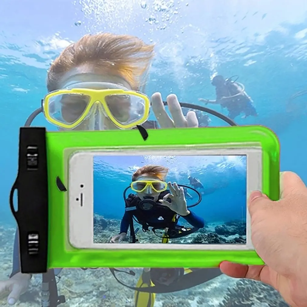 Водонепроницаемый мобильный чехол для iPhone X Xs Max Xr 8 7 samsung S9 прозрачный ПВХ герметичный подводный сотовый смартфон сухой Чехол