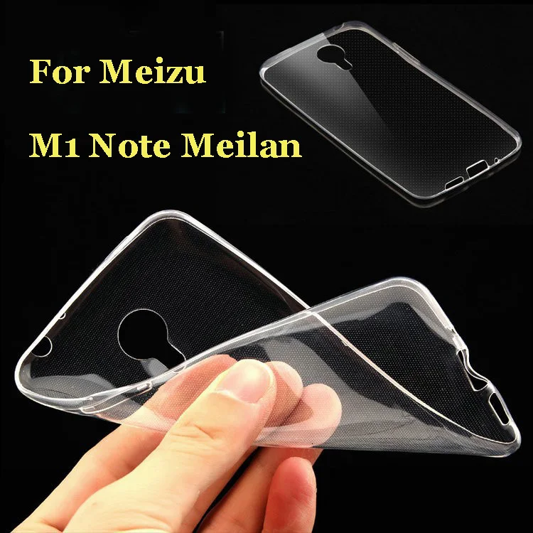 Тонкий мягкий прозрачный чехол из TPU для Meizu M1 Note по отличной цене, в комплекте защитная пленка для экрана.