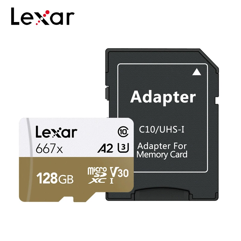 Lexar Professional 667x Micro SD карта 128 Гб 64 Гб 256 ГБ MicroSDXC карта памяти A2 C10 V30 1080p Full-HD 3D 4K TF карта