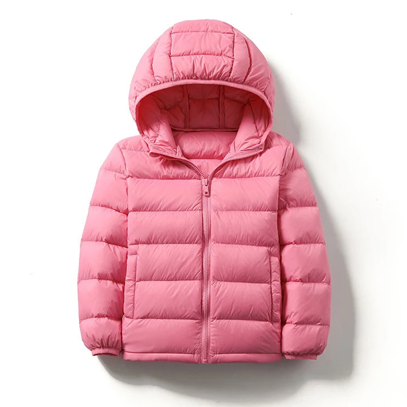High Quality Kids Duck Down Jackets 2022 New Ultra Light Hooded Winter Coats for Boys Girls Portable Windproof Puffy Parkas 14T images - 6