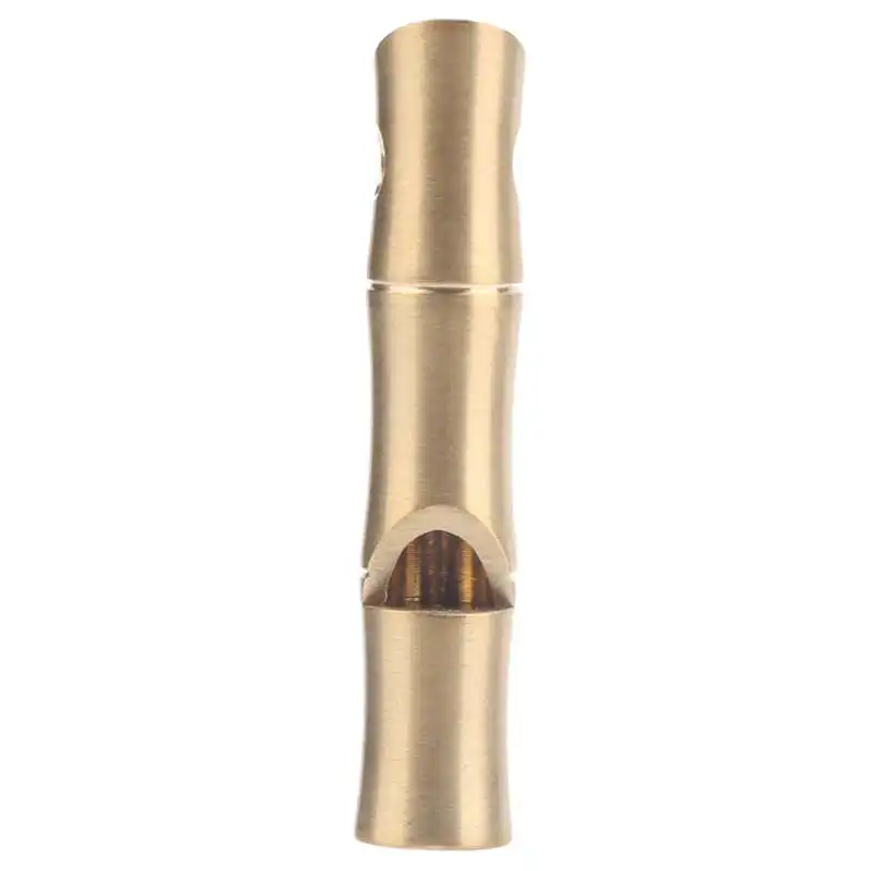 

Bamboo Joint Whistle Outdoor Pocket Survival Whistle Brass Loud Sound Bamboo Joint Whistle for Camping Camping Brass Whistle